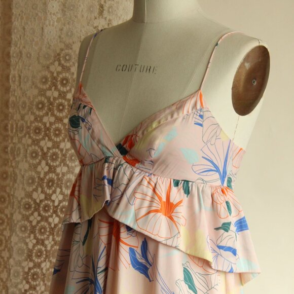 Alice & UO, Anthropologie, Heaven Ruffle Dress, Size 2, Babydoll style - Picture 9 of 12